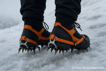 Crampons : comment choisir pour un terrain enneigé instable ?