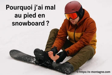 Pourquoi j'ai mal au pied en snowboard ? Causes et solutions expliquées