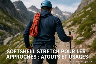 Softshell stretch pour les approches : quels atouts et usages en montagne ?
