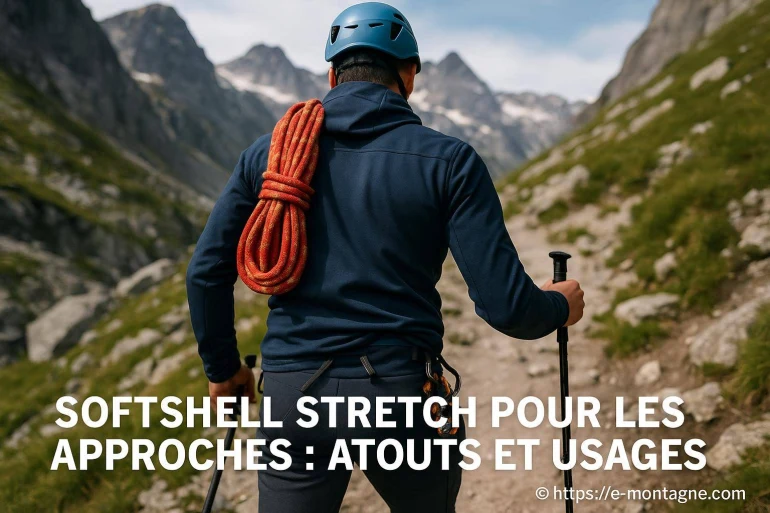 Softshell stretch pour les approches : quels atouts et usages en montagne ?