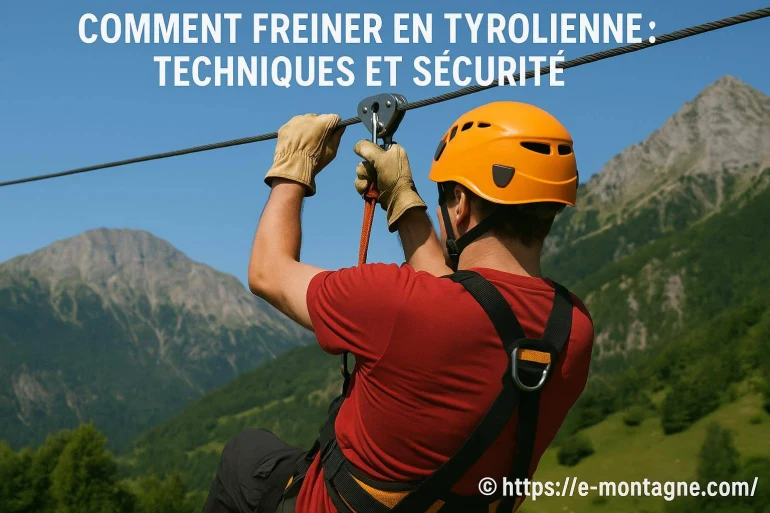 Comment freiner en tyrolienne : techniques efficaces et conseils de sécurité
