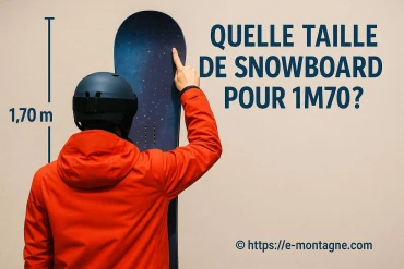 Quelle taille de snowboard choisir pour 1m70 ?