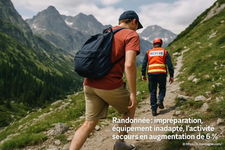 Montagne randonnée : impréparation et équipement inadapté, les secours en hausse en 2024