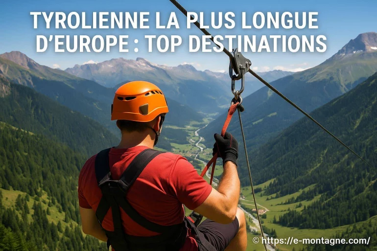 Tyrolienne la plus longue d’Europe : quelles sont les meilleures destinations en montagne ?