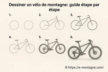 Dessiner un vélo de montagne : guide étape par étape pour débutants