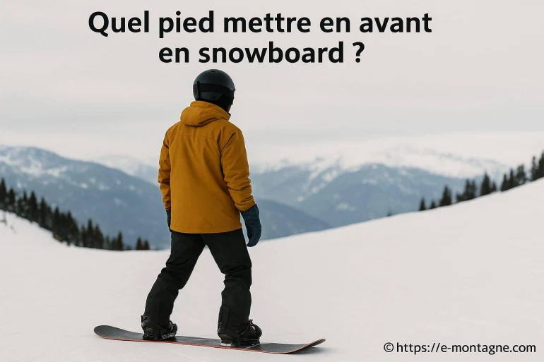 Quel pied mettre en avant en snowboard pour bien débuter ?