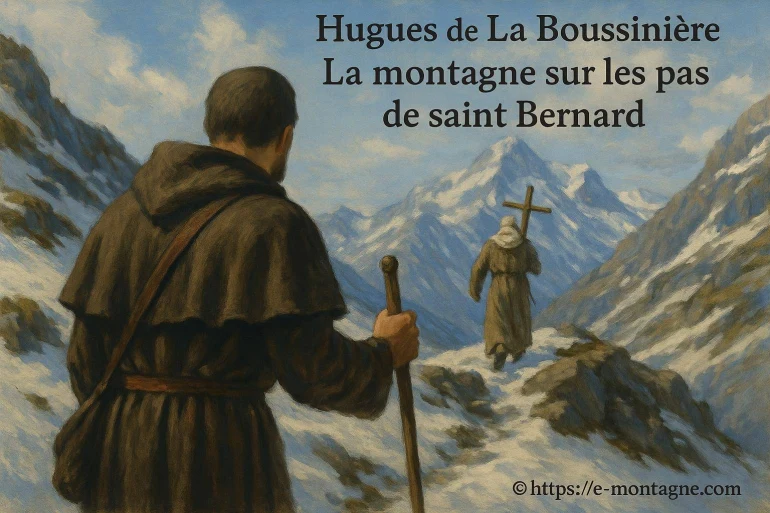 Hugues de la boussinière, jeune chanoine du grand-saint-bernard en montagne
