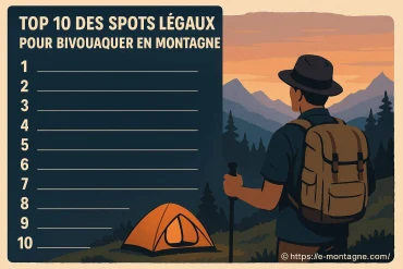 Top 10 des spots légaux pour bivouaquer en montagne