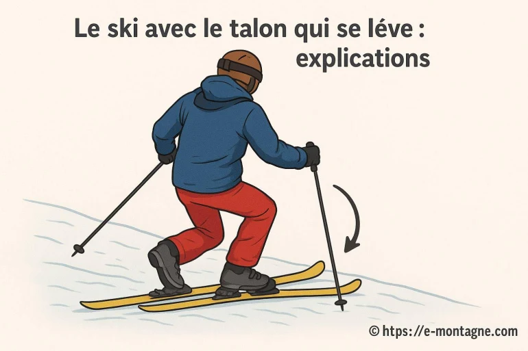 Le ski avec le talon qui se lève : pourquoi et comment l’éviter