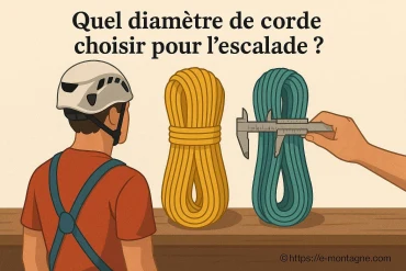 Quel diamètre de corde choisir pour l'escalade ?