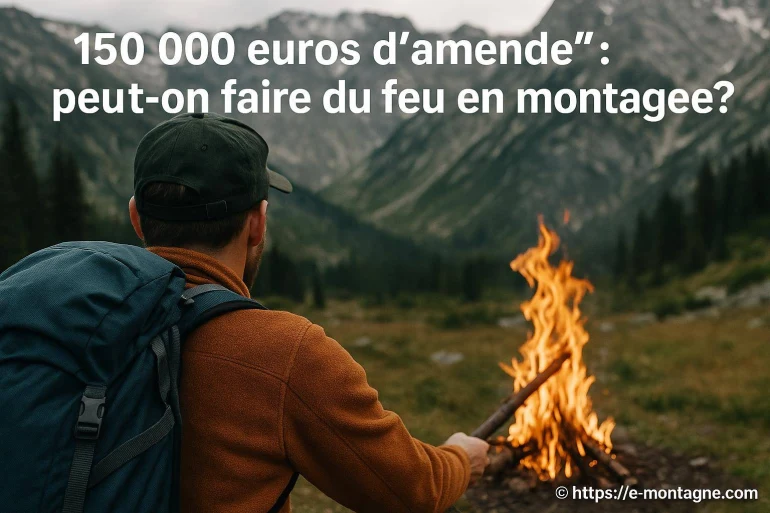 Peut-on faire du feu en montagne malgré les risques et la réglementation