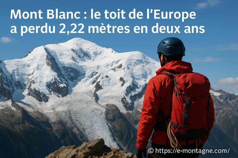 Mont blanc : le sommet de l’europe perd 2,22 mètres d’altitude en 2023