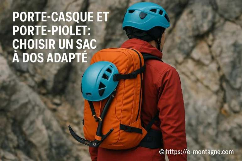 Porte-casque et porte-piolet : comment choisir un sac à dos adapté en montagne ?