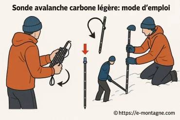 Sonde avalanche carbone légère : mode d’emploi pour une sécurité optimale en montagne