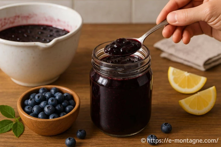Confiture de myrtilles maison : recette facile pour un goût authentique