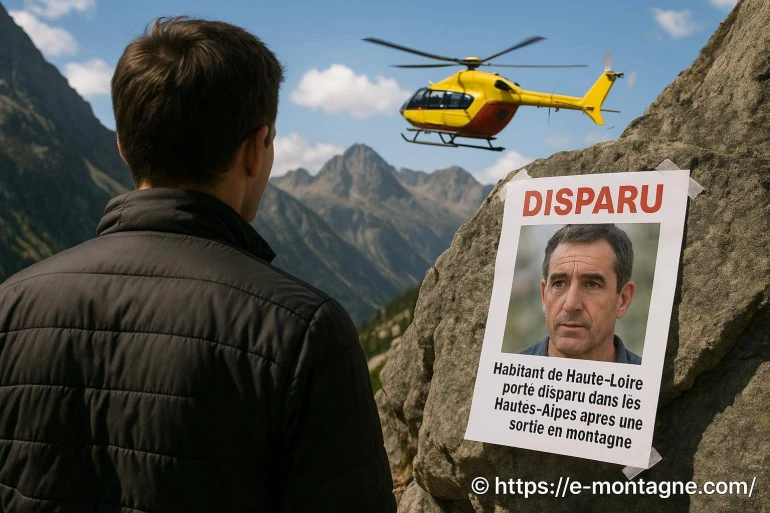 Un habitant de haute-loire porté disparu dans les hautes-alpes après une randonnée en montagne