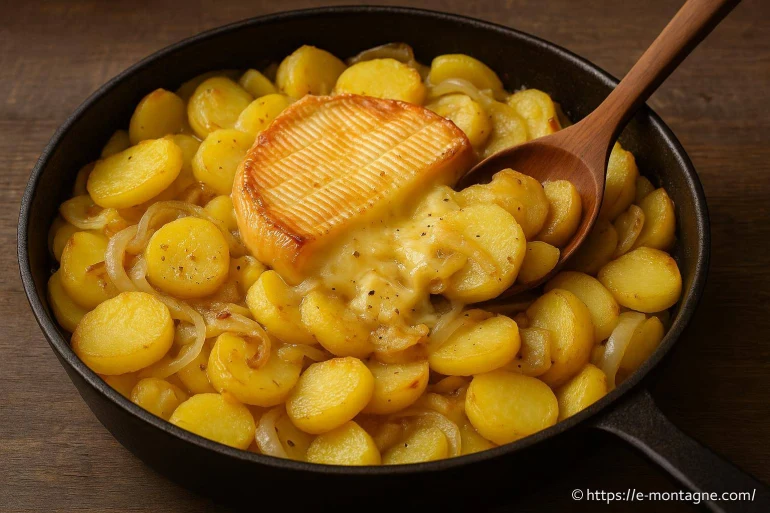 Péla savoyarde : recette traditionnelle aux pommes de terre, oignons et fromage
