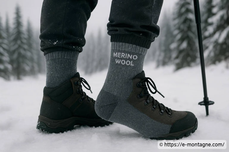 Chaussettes laine mérinos pour randonnée hivernale : comment bien choisir ?