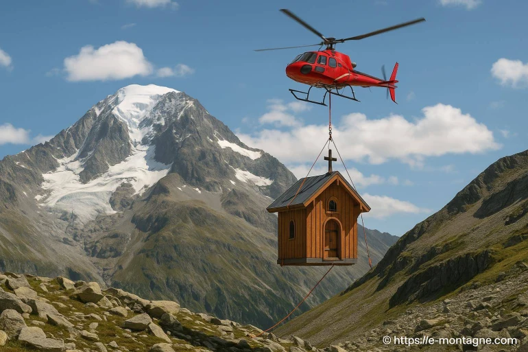 Victime du climat, la plus haute chapelle de france à 3000 mètres contrainte d’être déplacée