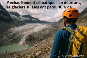 Réchauffement climatique : les glaciers suisses ont perdu 10 % de leur masse en deux ans