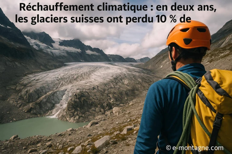 Réchauffement climatique : les glaciers suisses ont perdu 10 % de leur masse en deux ans