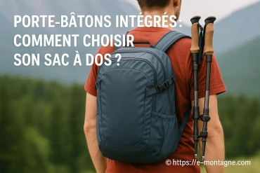 Porte-bâtons intégrés : comment choisir son sac à dos de montagne ?