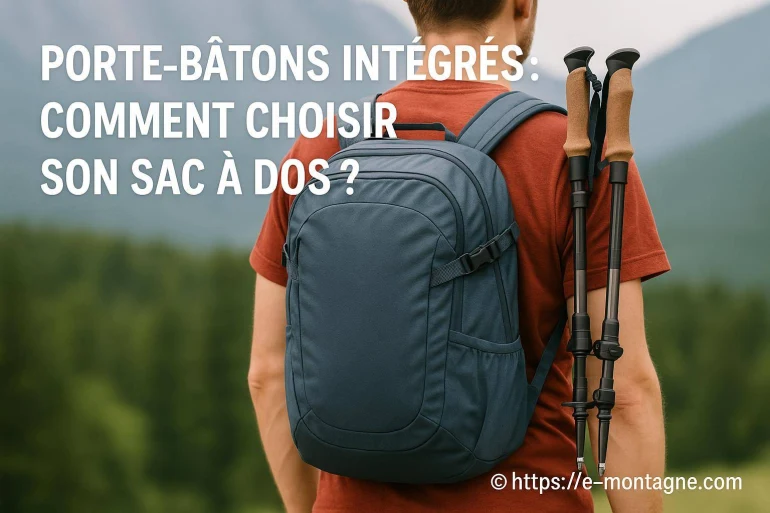 Porte-bâtons intégrés : comment choisir son sac à dos de montagne ?