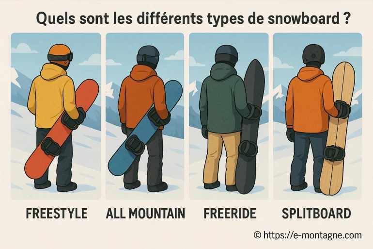 Quels sont les différents types de snowboard ?