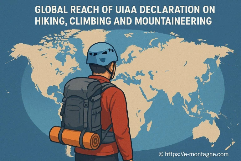 La portée mondiale de la déclaration UIAA sur la randonnée, l’escalade et l’alpinisme