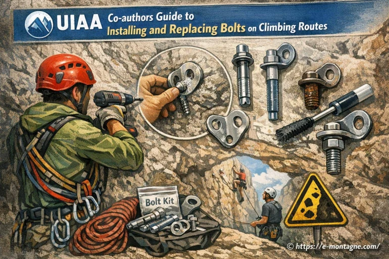 Guide uiAA pour installer et remplacer les bolts sur les voies d’escalade