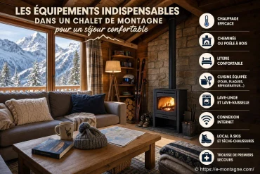 Les équipements indispensables dans un chalet de montagne pour un séjour confortable