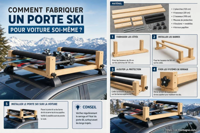 Comment fabriquer un porte-ski pour voiture soi-même ?