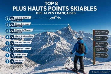 Top 8 Plus Hauts Points Skiables des Alpes françaises