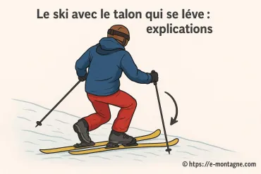 Le ski avec le talon qui se lève : pourquoi et comment l’éviter