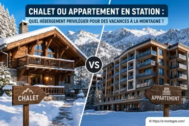 Chalet ou appartement en station : quel hébergement choisir pour vos vacances à la montagne ?