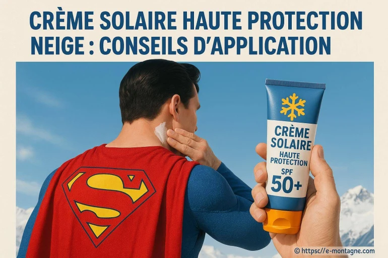 Crème solaire haute protection neige : conseils essentiels pour bien l’appliquer
