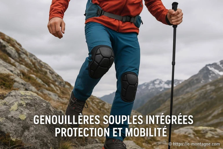 Genouillères souples intégrées : allier protection et liberté de mouvement en montagne