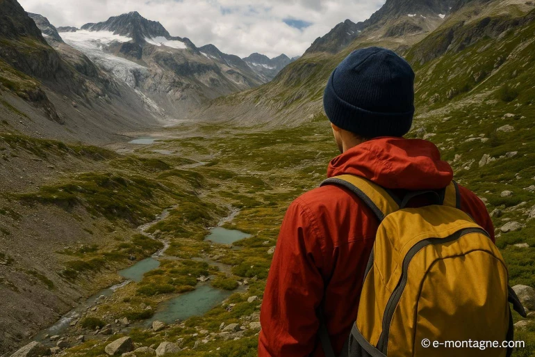 Nouveaux écosystèmes nés de la fonte des glaciers dans les Alpes