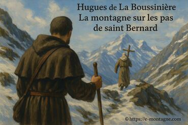 Hugues de la boussinière, jeune chanoine du grand-saint-bernard en montagne