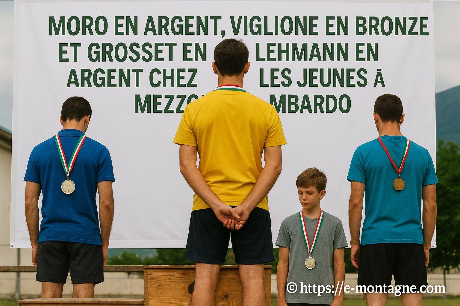 Moro en argent, viglione en bronze et grosset en or à la coupe d’europe de vitesse à mezzolombardo