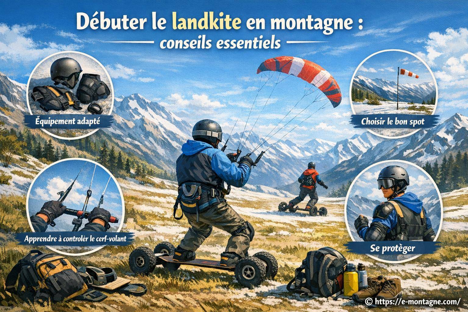 Débuter le landkite en montagne : conseils essentiels pour bien commencer