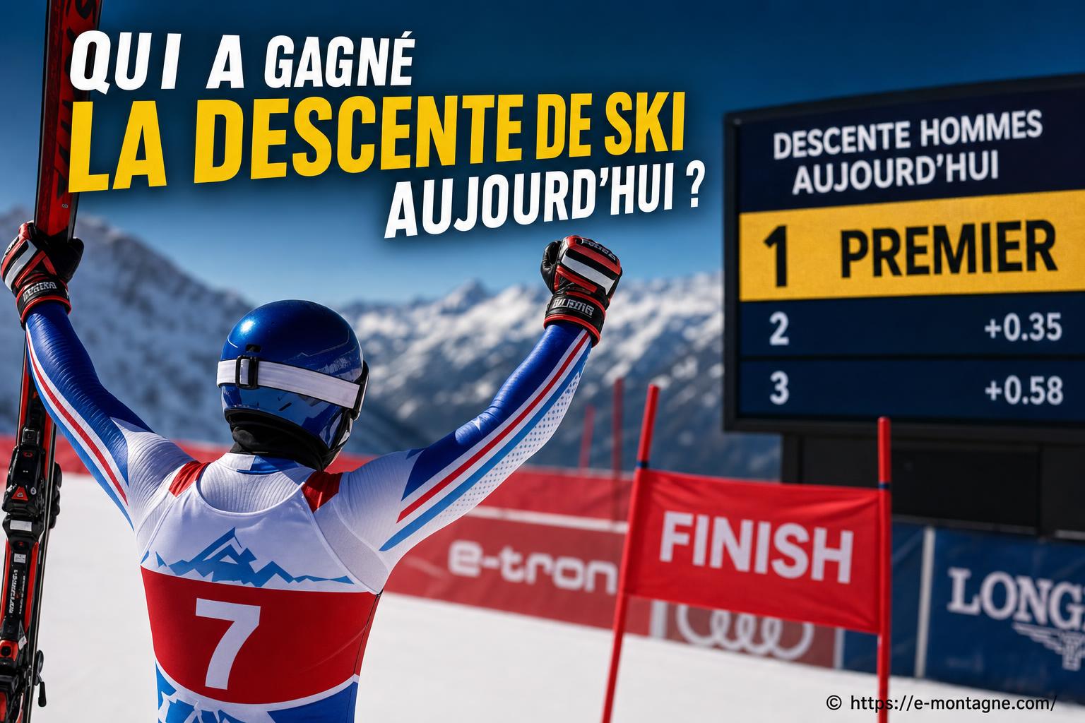 Qui a gagné la descente de ski aujourd'hui ?