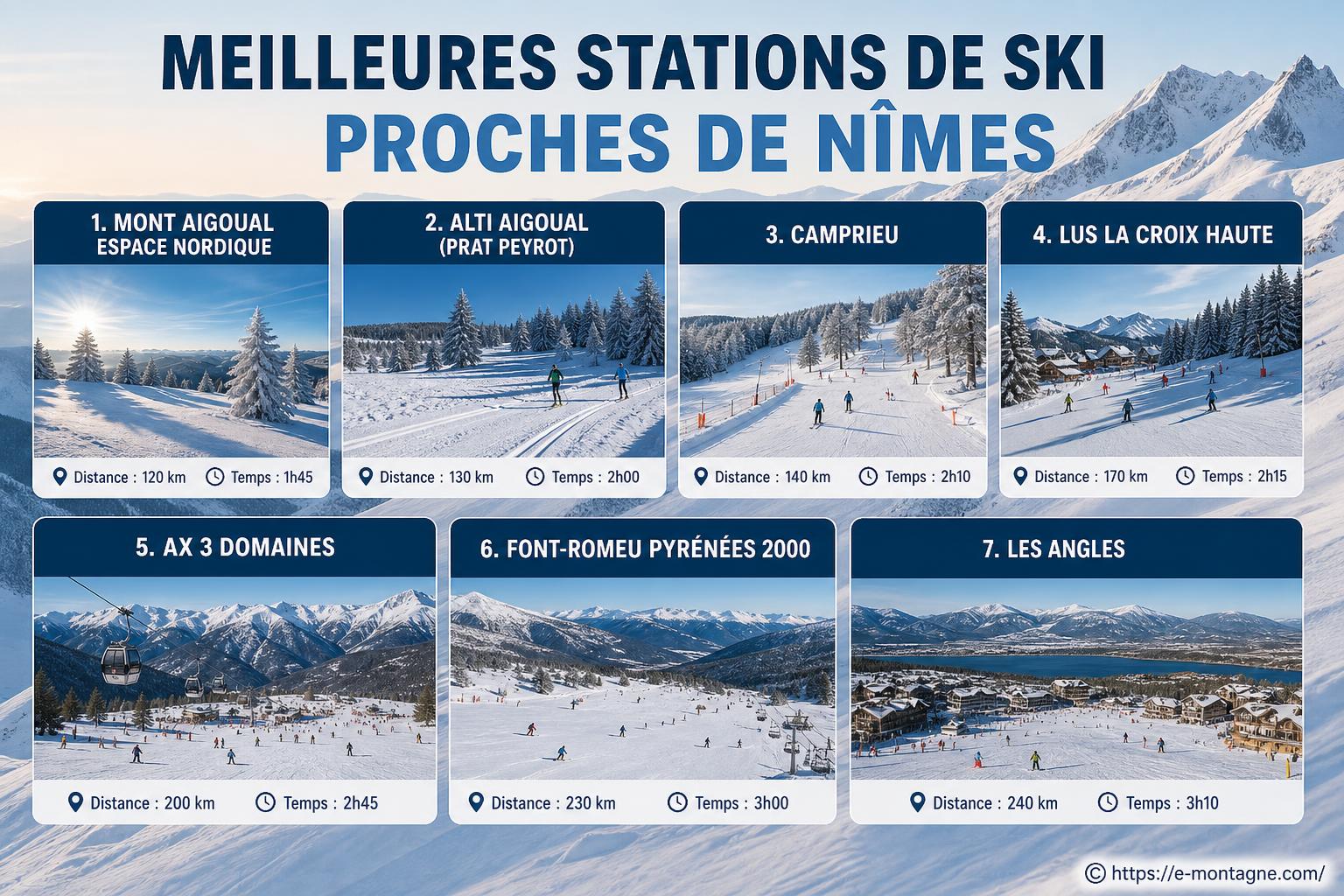 Meilleures stations de ski proches de Nîmes : où partir à la neige ?