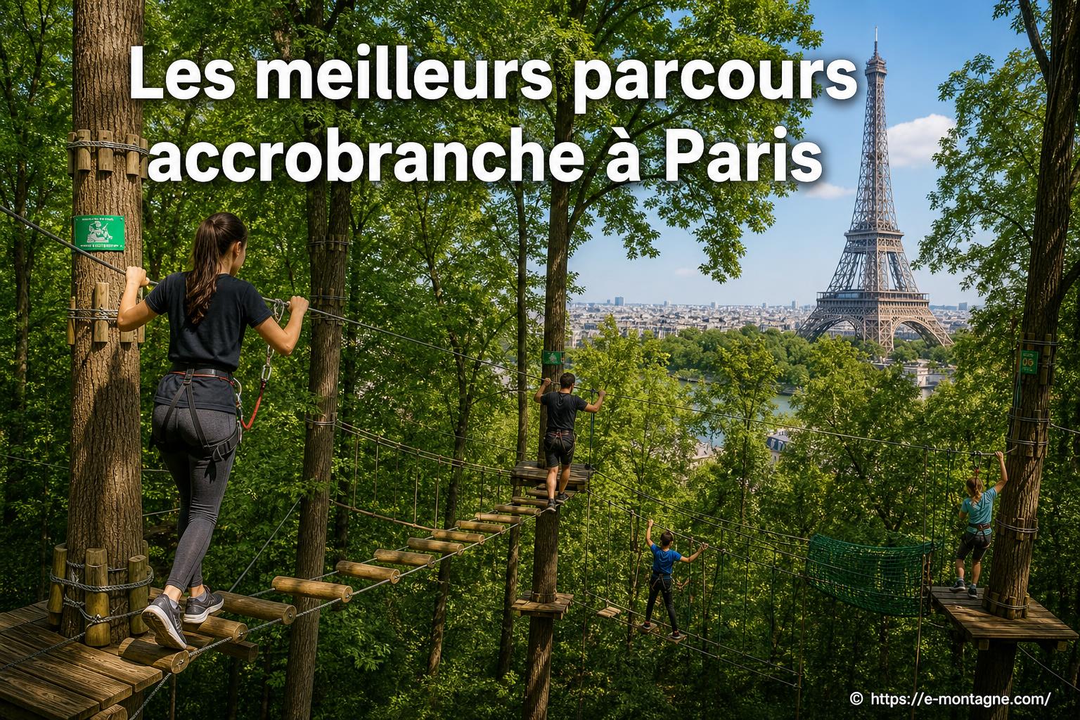Accrobranche à Paris : 5 parcs à découvrir autour de la capitale
