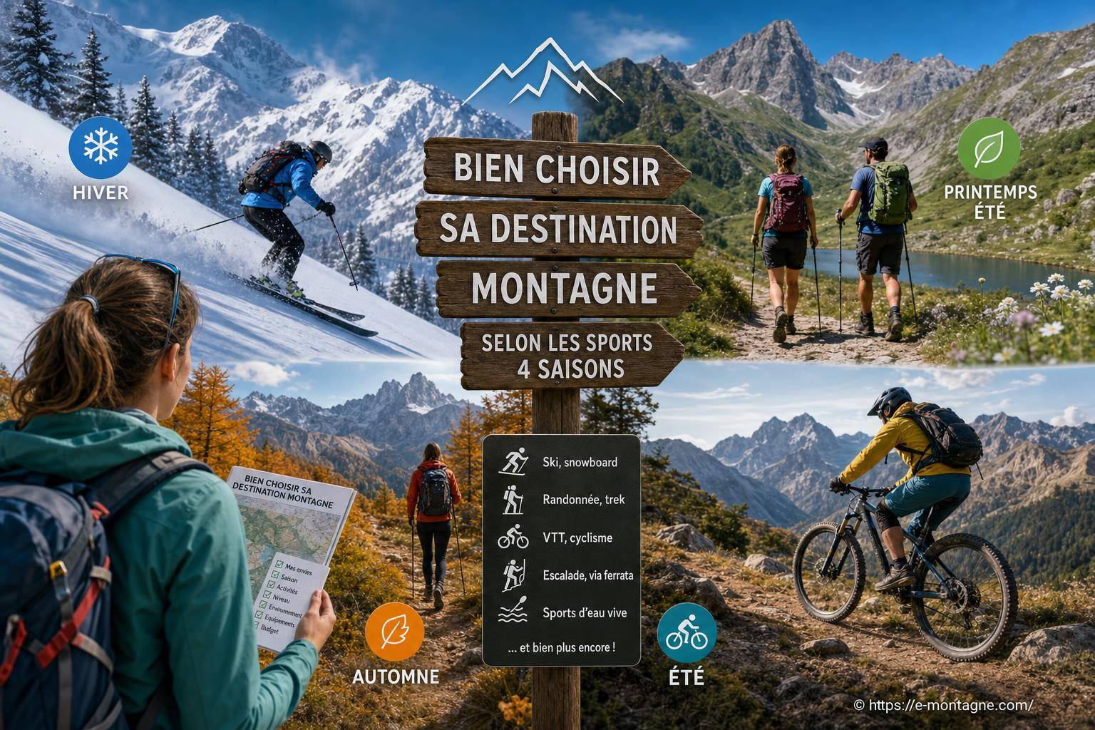 Bien choisir sa destination montagne selon les sports 4 saisons