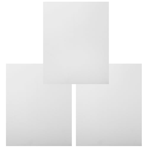 3 Pièces Panneau Photo en Métal Sublimé Blanc, Cadre en