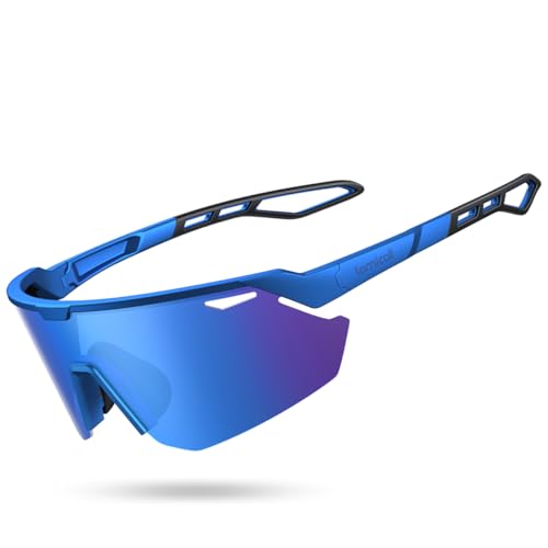 Lamicall Lunettes de Soleil Polarisées Cyclisme, [24g Ultra-