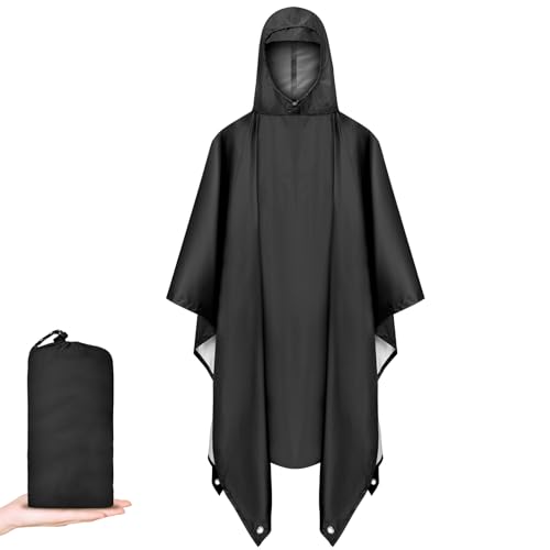 Vicloon Poncho de Pluie Multifonction, Poncho Pluie Imperméa