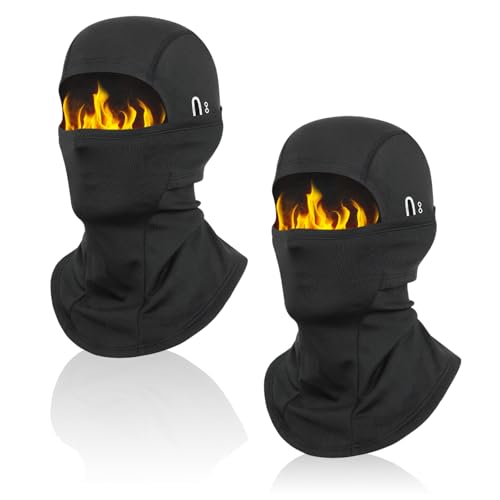 TUONYIS 2 Pièces Casque de Ski,Masque de Ski Noir,Masque Com