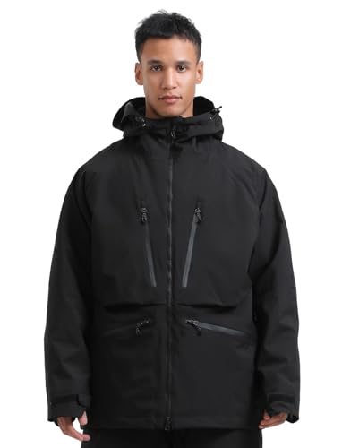 GSOU SNOW Veste de Ski et Snowboard Baggy pour Homme Femme -